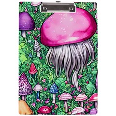 Liberty Cap Magic Mushroom A4 Acrylic Clipboard by GardenOfOphir