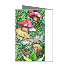 Sacred Mushroom Charm Mini Greeting Cards (pkg Of 8) by GardenOfOphir