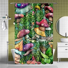 Sacred Mushroom Charm Shower Curtain 48  X 72  (small)  by GardenOfOphir