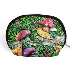 Sacred Mushroom Charm Accessory Pouch (medium) by GardenOfOphir