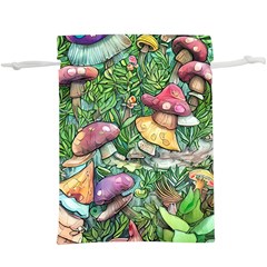 Sacred Mushroom Charm Lightweight Drawstring Pouch (xl) by GardenOfOphir