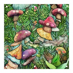 Sacred Mushroom Charm Banner And Sign 3  X 3  by GardenOfOphir