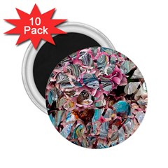 Aqua Blend 2 25  Magnets (10 Pack)  by kaleidomarblingart