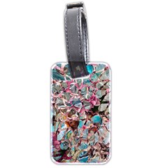 Aqua Blend Luggage Tag (two Sides) by kaleidomarblingart