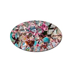 Aqua Blend Sticker Oval (100 Pack) by kaleidomarblingart