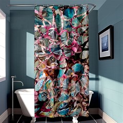 Aqua Blend Shower Curtain 36  X 72  (stall)  by kaleidomarblingart