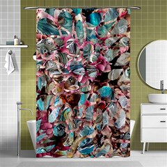 Aqua Blend Shower Curtain 48  X 72  (small)  by kaleidomarblingart