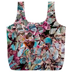 Aqua Blend Full Print Recycle Bag (xl) by kaleidomarblingart