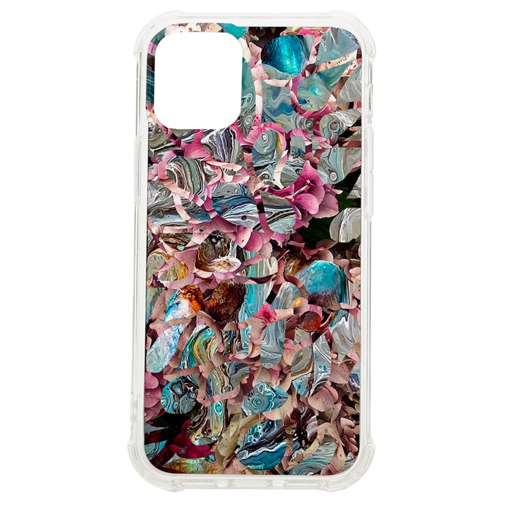 Aqua blend iPhone 12 mini TPU UV Print Case	