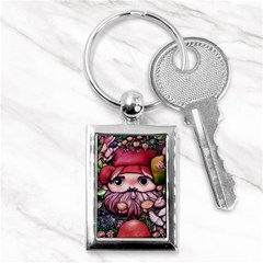 Shroom Glamour Key Chain (rectangle) by GardenOfOphir