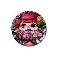 Shroom Glamour Magnet 3  (round) by GardenOfOphir