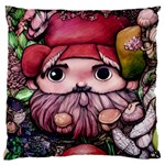 Shroom Glamour Large Premium Plush Fleece Cushion Case (One Side) Front