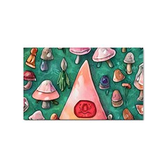 Magic Mushroom Wizardry Sticker (rectangular) by GardenOfOphir