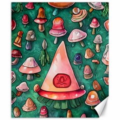 Magic Mushroom Wizardry Canvas 8  X 10  by GardenOfOphir