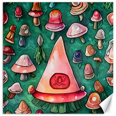 Magic Mushroom Wizardry Canvas 20  X 20  by GardenOfOphir