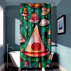 Magic Mushroom Wizardry Shower Curtain 36  X 72  (stall)  by GardenOfOphir