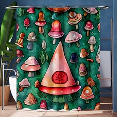 Magic Mushroom Wizardry Shower Curtain 60  X 72  (medium)  by GardenOfOphir