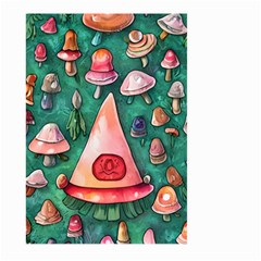 Magic Mushroom Wizardry Large Garden Flag (two Sides) by GardenOfOphir