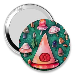 Magic Mushroom Wizardry 3  Handbag Mirrors by GardenOfOphir