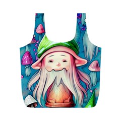 Conjure Mushroom Full Print Recycle Bag (m) by GardenOfOphir