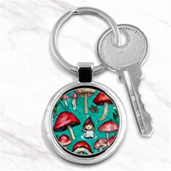 Magic Mushroom Key Chain (round) by GardenOfOphir