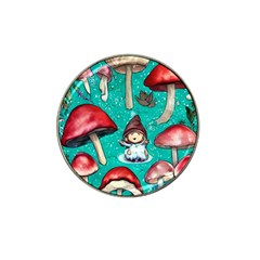 Magic Mushroom Hat Clip Ball Marker (4 Pack) by GardenOfOphir