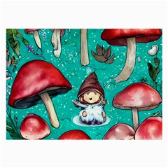 Magic Mushroom Large Glasses Cloth (2 Sides) by GardenOfOphir