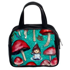 Magic Mushroom Classic Handbag (two Sides) by GardenOfOphir