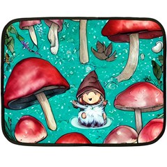 Magic Mushroom Fleece Blanket (mini) by GardenOfOphir