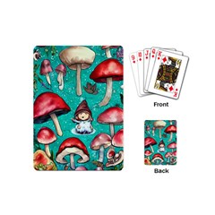 Magic Mushroom Playing Cards Single Design (mini) by GardenOfOphir