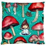 Magic Mushroom Large Cushion Case (One Side) Front