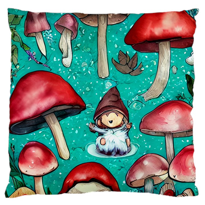 Magic Mushroom Large Cushion Case (One Side)