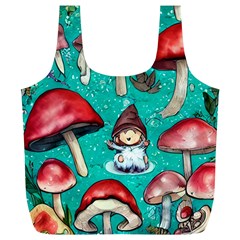 Magic Mushroom Full Print Recycle Bag (xl) by GardenOfOphir