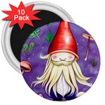 Sacred Mushroom 3  Magnets (10 pack)  Front