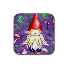 Sacred Mushroom Rubber Coaster (square) by GardenOfOphir