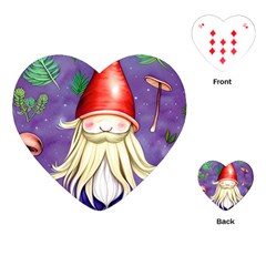 Sacred Mushroom Playing Cards Single Design (heart) by GardenOfOphir