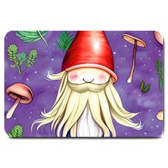 Sacred Mushroom Large Doormat by GardenOfOphir