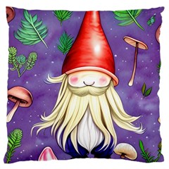 Sacred Mushroom Standard Premium Plush Fleece Cushion Case (two Sides) by GardenOfOphir