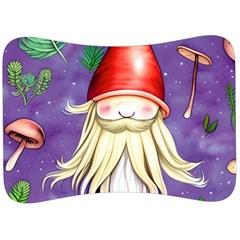 Sacred Mushroom Velour Seat Head Rest Cushion by GardenOfOphir