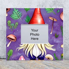 Sacred Mushroom White Wall Photo Frame 5  X 7  by GardenOfOphir