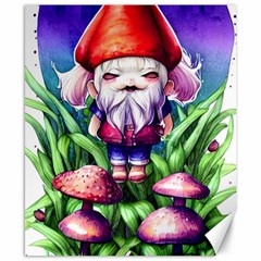 Liberty Cap Mushroom Art Canvas 8  X 10  by GardenOfOphir