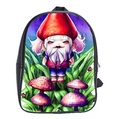 Liberty Cap Mushroom Art School Bag (large) by GardenOfOphir