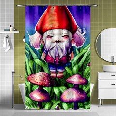 Liberty Cap Mushroom Art Shower Curtain 48  X 72  (small)  by GardenOfOphir