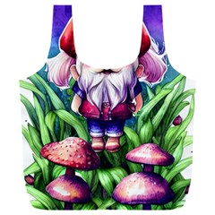 Liberty Cap Mushroom Art Full Print Recycle Bag (xxxl) by GardenOfOphir