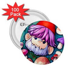 Sacred Mushroom Art 2 25  Buttons (100 Pack) 