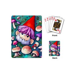 Sacred Mushroom Art Playing Cards Single Design (mini) by GardenOfOphir