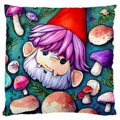 Sacred Mushroom Art Standard Premium Plush Fleece Cushion Case (two Sides) by GardenOfOphir