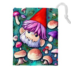 Sacred Mushroom Art Drawstring Pouch (4xl)