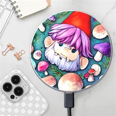 Sacred Mushroom Art Wireless Fast Charger(white) by GardenOfOphir