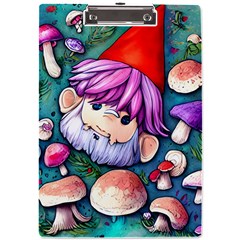 Sacred Mushroom Art A4 Acrylic Clipboard by GardenOfOphir